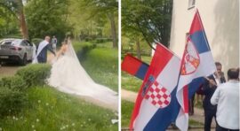 Mlada iz Hrvatske, mladoženja iz Srbije: Svadba u Frankfurtu hit na mrežama, "još im fali kum Bosanac"